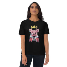 Load image into Gallery viewer, Technoblade Tribute Tee – Unisex Organic Cotton Minecraft Shirt - Front of Tee on female model