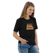 Load image into Gallery viewer, Chit-Head "Do It Lady" Organic Cotton Tee (Black | Front/Right of Tee)