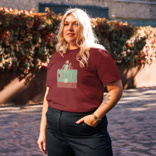 Load image into Gallery viewer, Connor Tomlinson Tee – 'Butterflies..? Try Locusts' Love on the Spectrum Fan Favorite | Burgundy | Front of Tee on female model 2