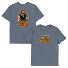 Load image into Gallery viewer, Chit-Head "Do It Lady" Organic Cotton Tee (Dark Heather | Front & Back of Tee)