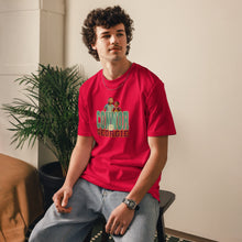 Load image into Gallery viewer, Product mockupConnor Tomlinson Tee – 'Butterflies..? Try Locusts' Love on the Spectrum Fan Favorite | Red | Front of Tee on male model 3