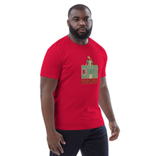 Load image into Gallery viewer, Connor Tomlinson Tee – 'Butterflies..? Try Locusts' Love on the Spectrum Fan Favorite | Red | Front of Tee on male model 1