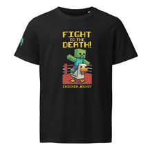 Load image into Gallery viewer, Chicken Jockey T-Shirt – Pixel Brawl Tee for Minecraft Fans - Front of Tee