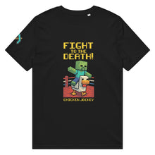 Load image into Gallery viewer, Chicken Jockey T-Shirt – Pixel Brawl Tee for Minecraft Fans - front of tee