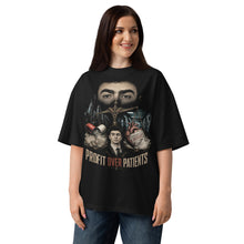 Load image into Gallery viewer, Wear the Protest: Luigi Mangione Profit Over Patients Tee