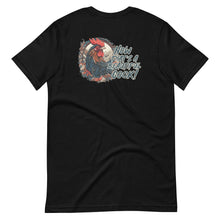 Load image into Gallery viewer, Now-thats-a-beautiful-cock!-by-vtowndesigns-dot-   unisex-staple-t-shirt-black-back