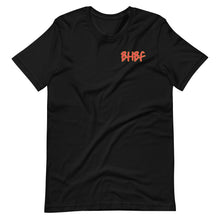 Load image into Gallery viewer, unisex-staple-t-shirt-black-heather-back-Breaking-hearts-blasting-farts-by-VTown-Designs-Dot-Com