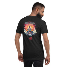 Load image into Gallery viewer, unisex-staple-t-shirt-black-heather-back-Breaking-hearts-blasting-farts-by-VTown-Designs-Dot-Com