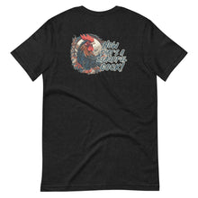 Load image into Gallery viewer, Now-thats-a-beautiful-cock!-by-vtowndesigns-dot-unisex-staple-t-shirt-black-heather-back