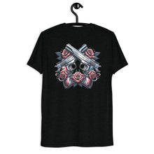 Load image into Gallery viewer, Liberty Tees: Pro2A Statement Shirts for Her [Colt + Roses] back on hanger
