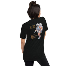 Load image into Gallery viewer, Conspiracy & Comfort Collide: 'NASA: Never Actually Sent Anyone' Tri-Blend Tee (BACK)