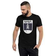 Load image into Gallery viewer, Conspiracy & Comfort Collide: 'NASA: Never Actually Sent Anyone' Tri-Blend Tee
