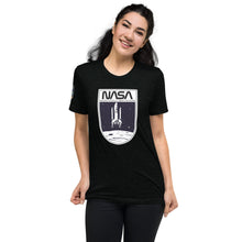 Load image into Gallery viewer, Conspiracy &amp; Comfort Collide: &#39;NASA: Never Actually Sent Anyone&#39; Tri-Blend Tee 
