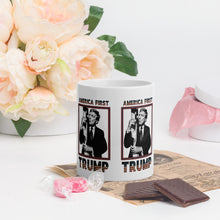 Load image into Gallery viewer, Trump America First Ceramic Mug – Sturdy & Dishwasher Safe