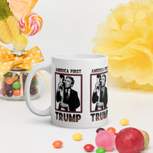 Load image into Gallery viewer, Trump America First Ceramic Mug – Sturdy & Dishwasher Safe