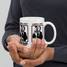 Load image into Gallery viewer, Trump America First Ceramic Mug – Sturdy & Dishwasher Safe