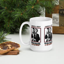 Load image into Gallery viewer, Trump America First Ceramic Mug – Sturdy & Dishwasher Safe