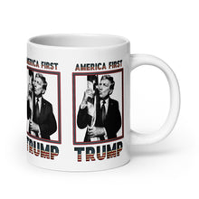 Load image into Gallery viewer, Trump America First Ceramic Mug – Sturdy & Dishwasher Safe