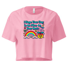 Load image into Gallery viewer, "I Hope Your Day is as Nice as Your Butt" Crop Top – Soft Cotton, Fun Fit