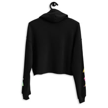 Load image into Gallery viewer, The Earth is F**ked Alien & Boston Terrier Crop Hoodie - VTown Designs Exclusive