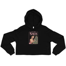 Load image into Gallery viewer, 'Put Your Balls On Me' Cropped Hoodie – The Ultimate Festive Statement Piece