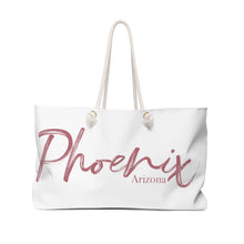 Load image into Gallery viewer, The Elegantly Rose Gold Phoenix Arizona Weekender Tote