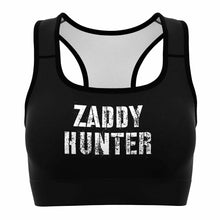 Load image into Gallery viewer, zaddy-hunter-sports-bra-front