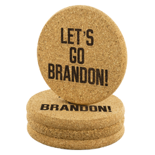 Load image into Gallery viewer, Let's Go Brandon! #LGB Round Cork Coaster