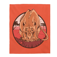 Load image into Gallery viewer, #MothersLove Lioness Velveteen Plush Blanket