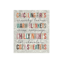 Load image into Gallery viewer, Fall Quotes By Vtown Designs on a Luxurious Crushed Velvet Blanket (2022)