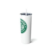 Load image into Gallery viewer, A Savebucks Skinny Steel Tumbler Ghost Mockup 1