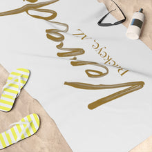 Load image into Gallery viewer, The Elegantly Bold Gold Standard Beach Towel, 30x60