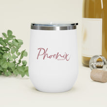 Load image into Gallery viewer, The Elegantly Rose Gold Phoenix Arizona Insulated Wine Tumbler