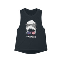 Load image into Gallery viewer, V-Town America #Momlife Flowy Scoop Muscle Tank
