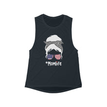 Load image into Gallery viewer, V-Town America #Momlife Flowy Scoop Muscle Tank