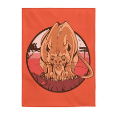 Load image into Gallery viewer, #MothersLove Lioness Velveteen Plush Blanket