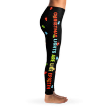 Load image into Gallery viewer, "Christmas Lights Are Like Epstein" Leggings UCS By V-Town Designs