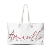 Load image into Gallery viewer, The Elegantly Rose Gold Amarillo Texas Weekender Tote
