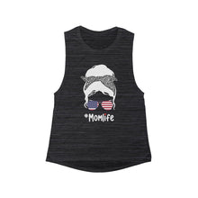 Load image into Gallery viewer, V-Town America #Momlife Flowy Scoop Muscle Tank