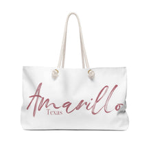 Load image into Gallery viewer, The Elegantly Rose Gold Amarillo Texas Weekender Tote