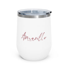 Load image into Gallery viewer, The Elegantly Rose Gold Amarillo Texas Insulated Wine Tumbler
