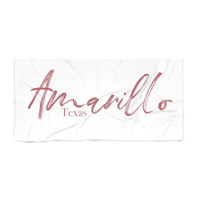 Load image into Gallery viewer, The Elegantly Rose Gold Amarillo, TX Towel (2021)