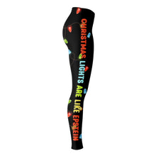 Load image into Gallery viewer, "Christmas Lights Are Like Epstein" Leggings UCS By V-Town Designs