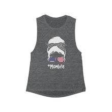 Load image into Gallery viewer, V-Town America #Momlife Flowy Scoop Muscle Tank