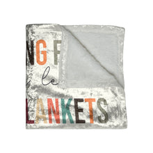 Load image into Gallery viewer, Fall Quotes By Vtown Designs on a Luxurious Crushed Velvet Blanket (2022)