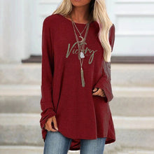 Load image into Gallery viewer, Victory Gear Women's Long Sleeve Loose Fit T-shirt