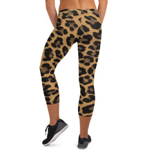 Load image into Gallery viewer, Leopard "Savage" Capri Leggings