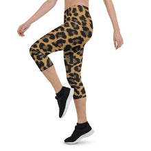 Load image into Gallery viewer, Leopard "Savage" Capri Leggings