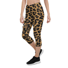 Load image into Gallery viewer, Leopard "Savage" Capri Leggings