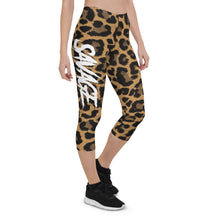 Load image into Gallery viewer, Leopard "Savage" Capri Leggings